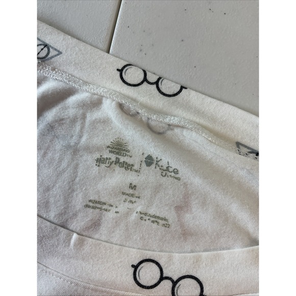 Kyte Baby Women's M Adult Harry Potter Jogger Pajama Set Pjs White Bamboo - Picture 4 of 11